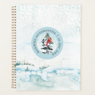 Weihnachtsplaner Wasserfarbe Winter Wonderland Planer
