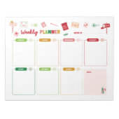 Weihnachtsplaner Weihnachtsfeiertag Notepad Notizblock (Vorderseite)
