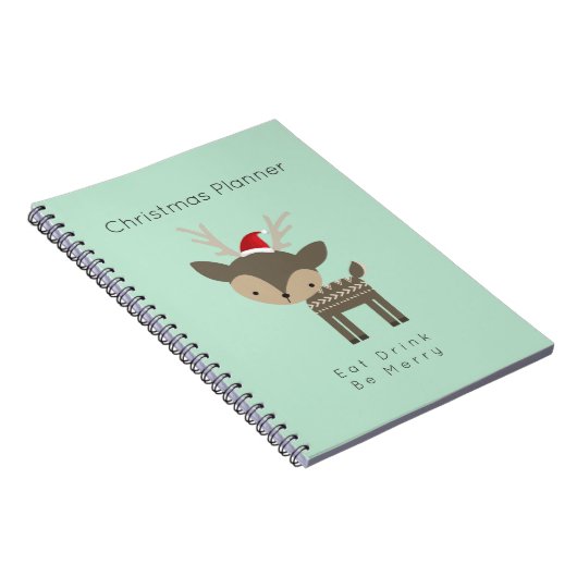 Weihnachtsplaner Whimsical Deh in roter Weihnachts Notizblock (Rechte Seite)