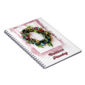 Weihnachtsplanungs-Pastell-Wreath-Notebook Notizblock (Rechte Seite)