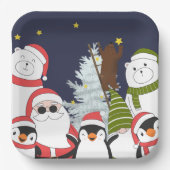 Weihnachtsplatine Pappteller (Vorderseite)