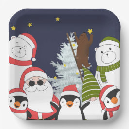 Weihnachtsplatine Pappteller