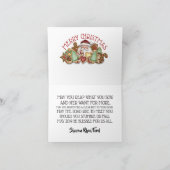 Weihnachtsplätzchen-Anmerkungs-Karte Feiertagskarte (Innenseite)