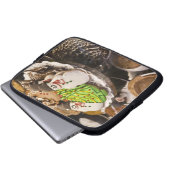 Weihnachtsplätzchen auf Anzeige in einem New York Laptopschutzhülle (Vorne Knopf)