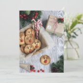 Weihnachtsplätzchen-Austausch Einladung (Stehend Vorderseite)