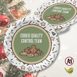 Weihnachtsplätzchen-Austausch  Pappteller