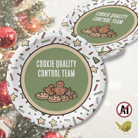 Weihnachtsplätzchen-Austausch  Pappteller
