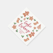Weihnachtsplätzchen-Austausch Serviette (Ecke)