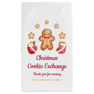 Weihnachtsplätzchen-Austausch Süßer Gingerbread-Ma Kleine Geschenktüte