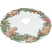 Weihnachtsplätzchen-Austausch-Weihnachtsbaum-Unter Polyester Weihnachtsbaumdecke (Schrägansicht)