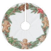 Weihnachtsplätzchen-Austausch-Weihnachtsbaum-Unter Polyester Weihnachtsbaumdecke (Vorderseite)