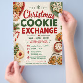Weihnachtsplätzchen-Austauschflyer Flyer (Hand)
