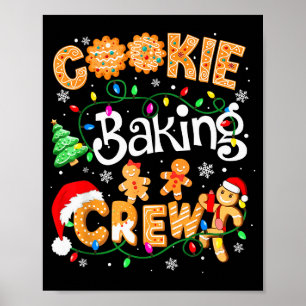 Weihnachtsplätzchen-Back-Crew Cookie-Crew-Familie  Poster