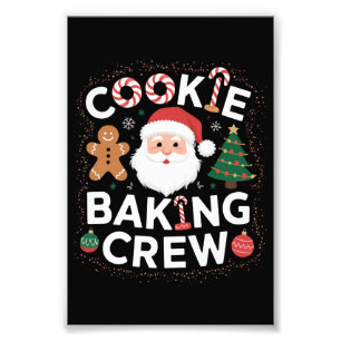 Weihnachtsplätzchen-Back-Crew Familienweihnachten  Fotodruck