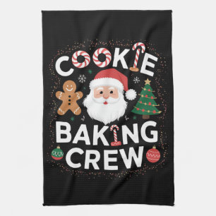 Weihnachtsplätzchen-Back-Crew Familienweihnachten  Geschirrtuch
