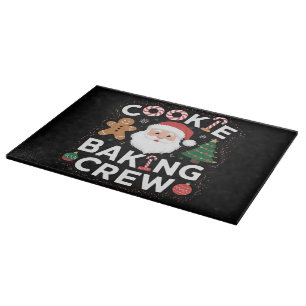 Weihnachtsplätzchen-Back-Crew Familienweihnachten  Schneidebrett