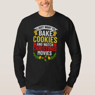 Weihnachtsplätzchen Backen Urlaub Bäcker Lebkuchen T-Shirt