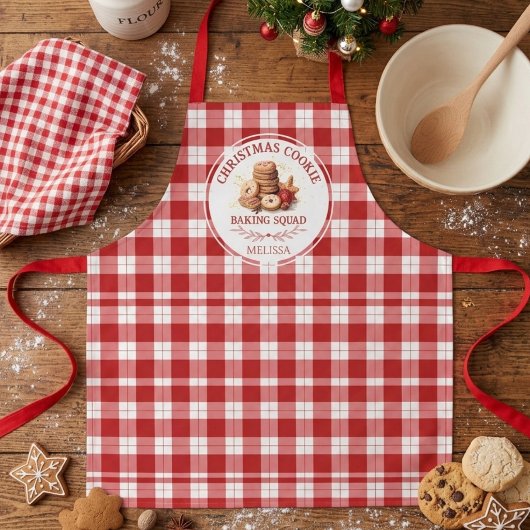 Weihnachtsplätzchen-Backtrupp Schürze
