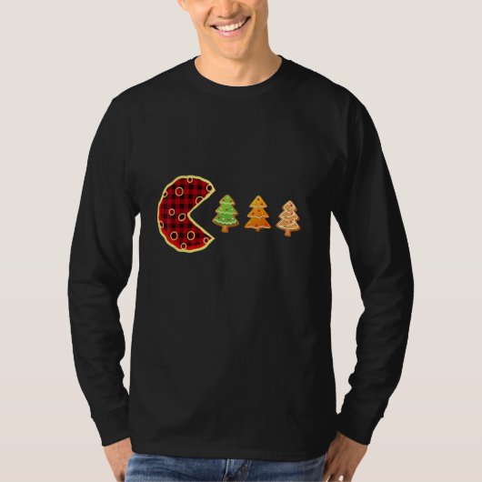 Weihnachtsplätzchen Büffel Essen Baum Lebkuchen We T-Shirt (Vorderseite)