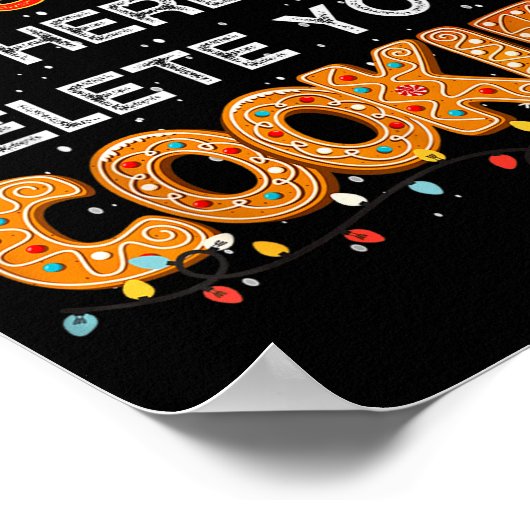 Weihnachtsplätzchen-Crew-Pyjamas Tech-Backen-Famil Poster (Ecke)