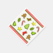 Weihnachtsplätzchen-Feier Serviette (Ecke)