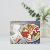 Weihnachtsplätzchen Feiertagskarte (Stehend Vorderseite)