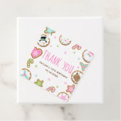 Weihnachtsplätzchen Geburtstagsfeier Rosa Danke Geschenkanhänger (Beispiel)