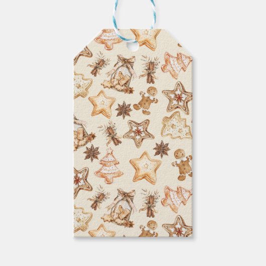 Weihnachtsplätzchen-Geschenkanhänger Geschenkanhänger (Vorderseite)