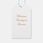 Weihnachtsplätzchen-Geschenkanhänger Geschenkanhänger (Rückseite)