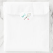 Weihnachtsplätzchen-Geschenketiketten Herz-Aufkleber (Tasche)