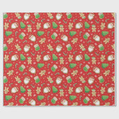 Weihnachtsplätzchen Geschenkpapier (Flach)