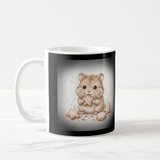 Weihnachtsplätzchen-Hamster-Kaffeetasse Kaffeetasse (Links)