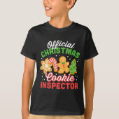 Weihnachtsplätzchen-Inspektor Dad  T-Shirt (Vorderseite)