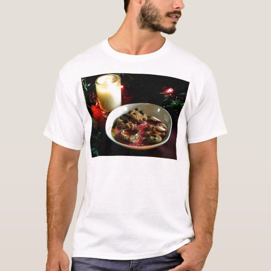 Weihnachtsplätzchen-Kerze T-Shirt (Vorderseite)