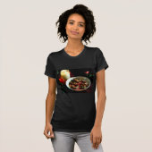 Weihnachtsplätzchen-Kerze T-Shirt (Vorne ganz)