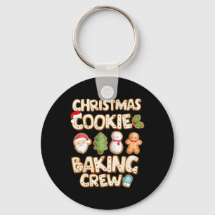 Weihnachtsplätzchen-König-Crew-Familien-Weihnachts Schlüsselanhänger