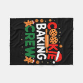 Weihnachtsplätzchen-König-Crew-Pyjamas König Famil Fleecedecke (Vorderseite (Horizontal))