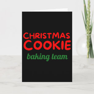 Weihnachtsplätzchen-König-Team-Feiertag Karte