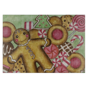 Weihnachtsplätzchen-Küchen-Schneidbrett-Geschenk Schneidebrett