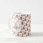 Weihnachtsplätzchen Lebkuchenmann, Stern, Zuckerst Kaffeetasse (Vorderseite Links)