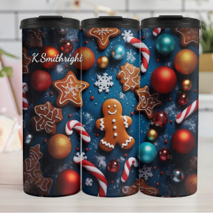 Weihnachtsplätzchen Lebkuchenmänner Thermosbecher