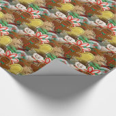 Weihnachtsplätzchen Muster Geschenkpapier (Ecke)
