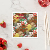 Weihnachtsplätzchen Muster Serviette (Beispiel)