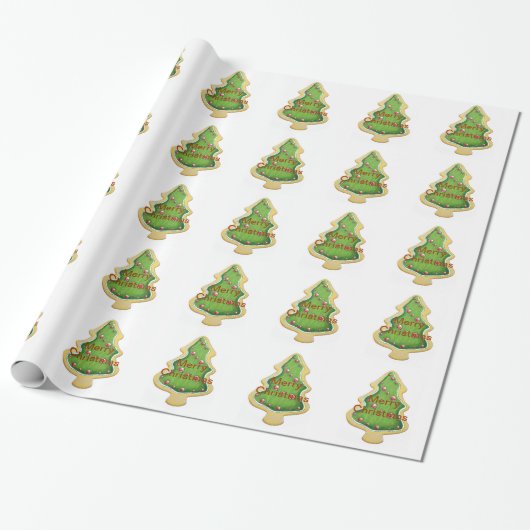 Weihnachtsplätzchen-Packpapier Geschenkpapier (Ungerollt)