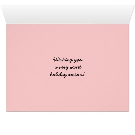 Weihnachtsplätzchen-Rezeptkarte (Innenansicht Horizontal (Unten))