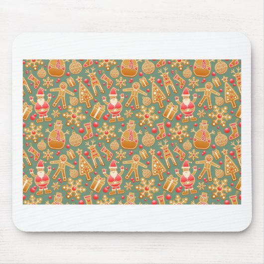 Weihnachtsplätzchen Santa Mousepad (Vorne)