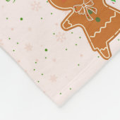 Weihnachtsplätzchen-Schleifen Fleecedecke (Ecke)