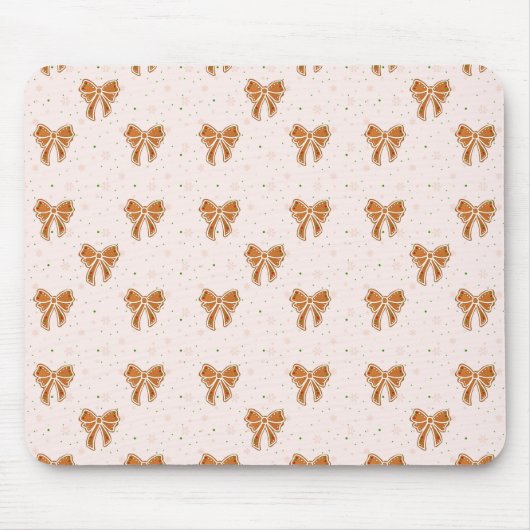 Weihnachtsplätzchen-Schleifen Mousepad (Vorne)