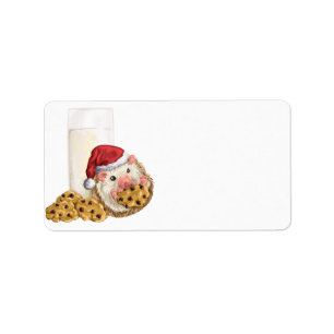 Weihnachtsplätzchen-Schwein Adressaufkleber