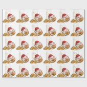 Weihnachtsplätzchen-Schwein Geschenkpapier (Flach)